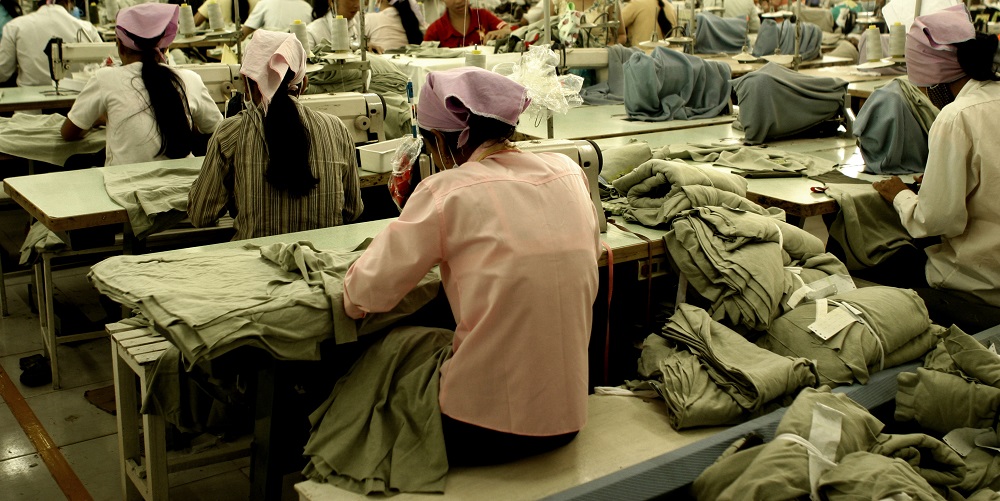 147044306 A garment factory in SE Asia