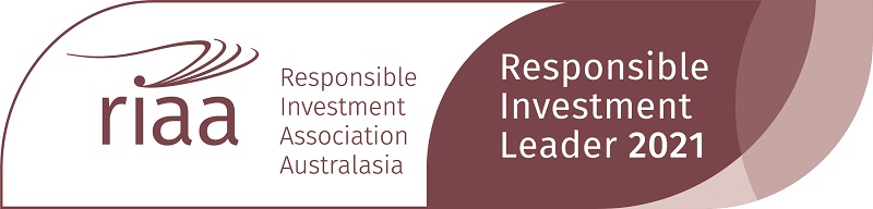 Recognised as a Responsible Investment Leader by the Responsible Investment Association Australasia (RIAA).